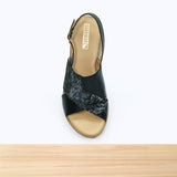 510F Livana Cuir Noir Gris