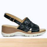 510F Livana Cuir Noir Gris