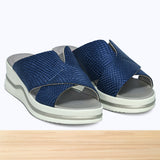 521F Falina Cuir Bleu Marine