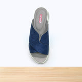 521F Falina Cuir Bleu Marine