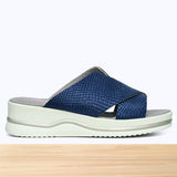 521F Falina Cuir Bleu Marine