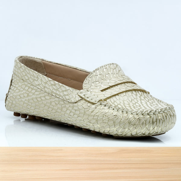 528F Clara en Cuir Doré-B