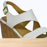 533f Leyna Cuir Blanc Cassé