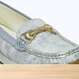 542F Moksa Cuir Argenté