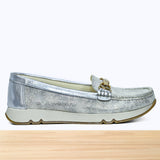 542F Moksa Cuir Argenté