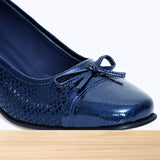 570F Nawar Cuir Bleu Marine