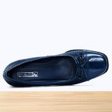 570F Nawar Cuir Bleu Marine