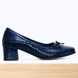 570F Nawar Cuir Bleu Marine