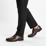 576 Orin Marron - Pantalon noir classique sans chaussettes marche
