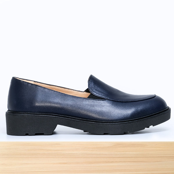 591f Oryan Cuir Bleu Marine