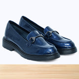 601F Lodie Cuir Bleu Marine