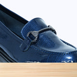 601F Lodie Cuir Bleu Marine