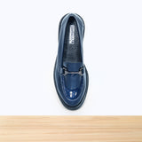 601F Lodie Cuir Bleu Marine