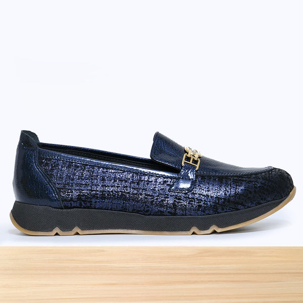 611F Pelta Cuir Bleu