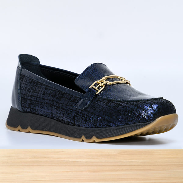 611F Pelta Cuir Bleu