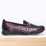 611F Pelta Cuir Bordeaux