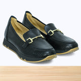 611F Pelta Cuir Noir Lézard