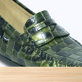 626F Padsy Cuir Vert Croco