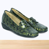 626F Padsy Cuir Vert Croco