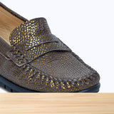 637F Nyra Cuir Bronze Métallisé