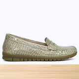 637F Nyra Cuir Beige Croco NV