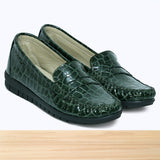 637F Nyra Cuir Vert Croco