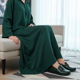 637F Nyra Vert Croco — Djellaba Var.3