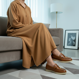 719F Dovelle Cuir Camel — Djellaba Var.1