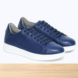 734F Afaq Cuir Bleu Marine