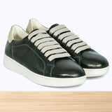 734F Afaq Cuir Olive Métalisé