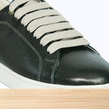 734F Afaq Cuir Olive Métalisé