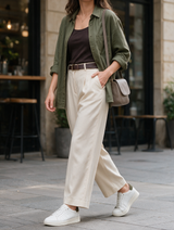 734F Afaq Cuir Blanc