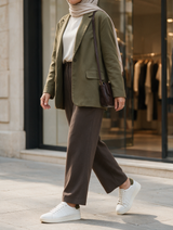 734F Afaq Cuir Blanc