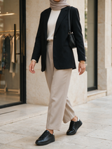 734F Afaq Cuir Noir