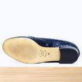 738F Senflo Cuir Bleu Marine NV