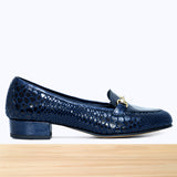 738F Senflo Cuir Bleu Marine NV