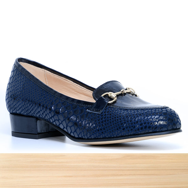 738F Senflo Cuir Bleu