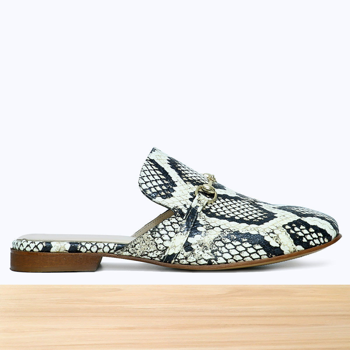 Qamar Babouche Femme Serpent Beige Noir SB Ramadan | Maroc – SANTIAGO®