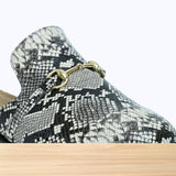 741F Qamar Cuir Serpent Gris Noir