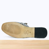 741F Qamar Cuir Serpent Gris Noir