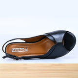 771F Yalena en Cuir Noir