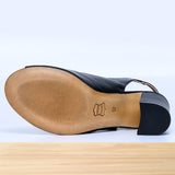 771F Yalena en Cuir Noir