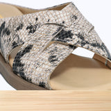 775F Valisse Cuir Beige Noir