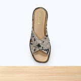775F Valisse Cuir Beige Noir
