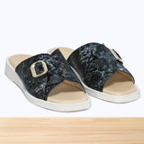 461F Gloria Cuir Gris Noir