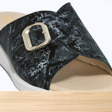 461F Gloria Cuir Gris Noir