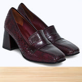 797F Elabia Cuir Bordeaux