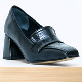 797F Elabia Cuir Noir Verni