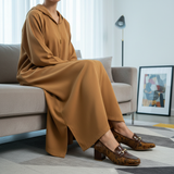 797F Elabia Cuir Camel — Djellaba Var.1