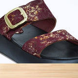 802F Olina Cuir Bordeaux Brillant